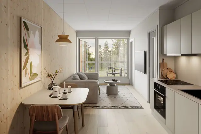 Leilighet 204 - interiørstil Snø