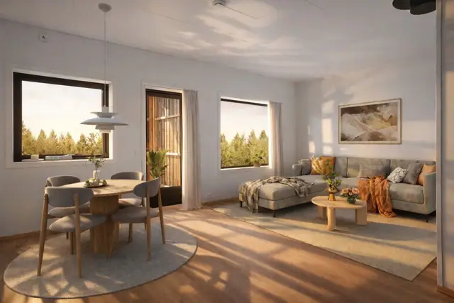 Flere ulike leilighetstyper, hvor alle gir gode planløsninger med mulighet for ulike møbleringssoner.