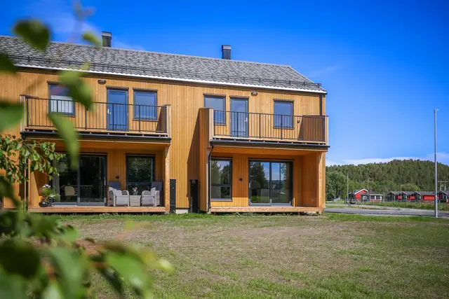 Rekkehuset består av tre boenheter