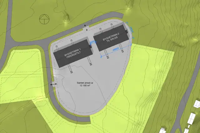 Tegning fra arkitekt (avvik kan forekomme)