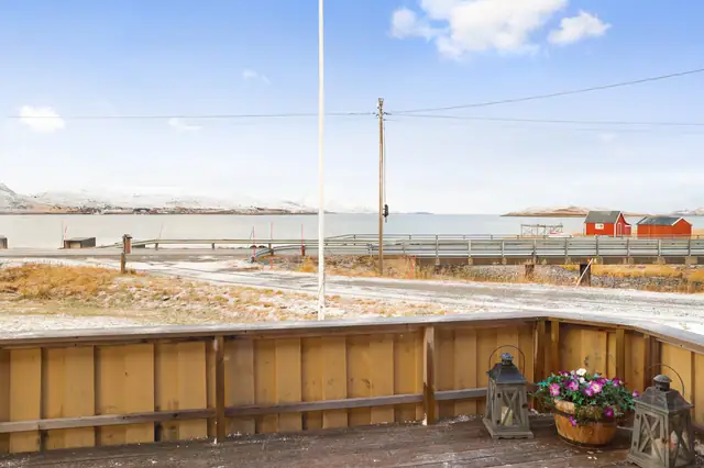 Flott utsikt fra terrasse