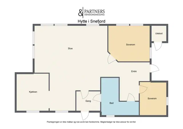 Floorplan letterhead - Snefjord - Hytte i Snefjord - 2D Floor Plan
