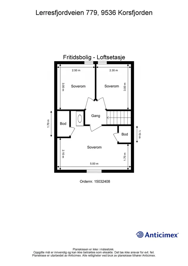 Plantegning loftsetasje